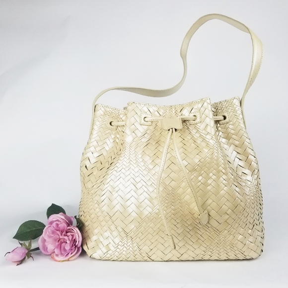 Monsac Handbags - Monsac Braided Leather Shoulder Bag NWT